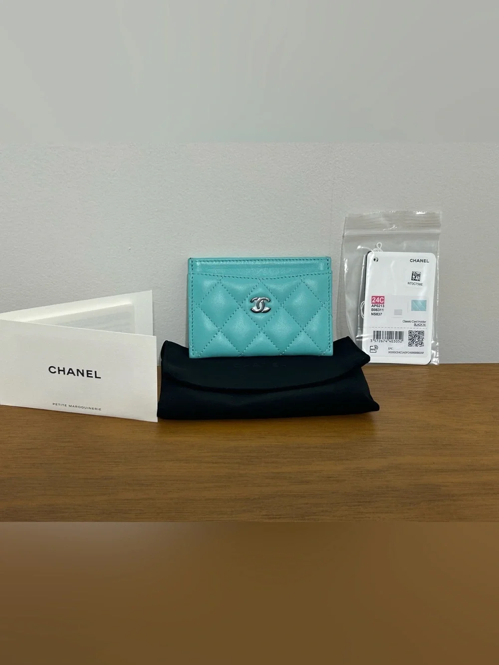 CHANEL Quilted Card Holder